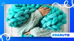 Arm Knitting a Blanket