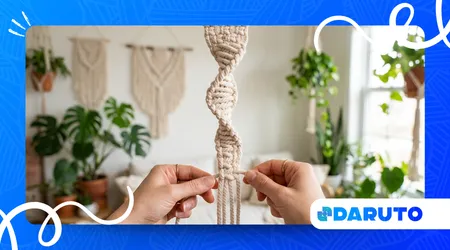 Macrame Plant Hanger with Basic Knots