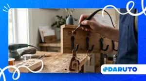 Simple Key Holder Using Wood and Hooks