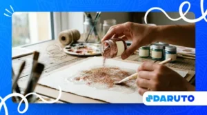 Essential biodegradable glitter materials for safe craft art