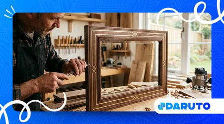 Decorative Mirror Frame with Custom Details