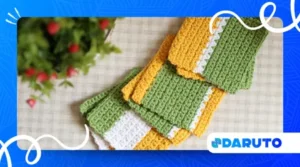 Beginner crochet coaster tutorial with simple patterns