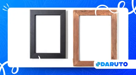 DIY photo frame tutorial with wood pieces