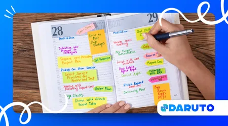 DIY planner tutorial for daily organization